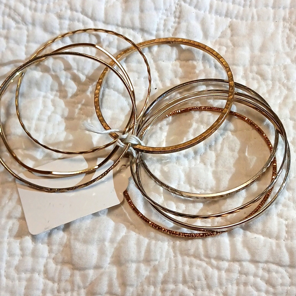 Various Colors 14-Piece Bangle Set
